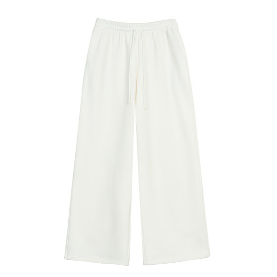 
pusumede Street Walk Sports and Casual Sweatpants Women's Versatile Slim Loose Wide Leg Straight Long Pants