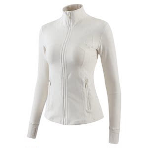 
MITAOGIRL Kendou Fitness Jacket Women's Slim Stand Collar Yoga Wear Autumn and Winter Jacket Plus Velvet Sports Top