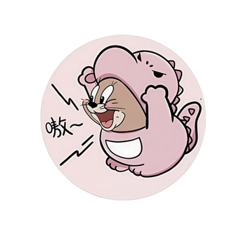 
Cat and mouse car incense film coasters