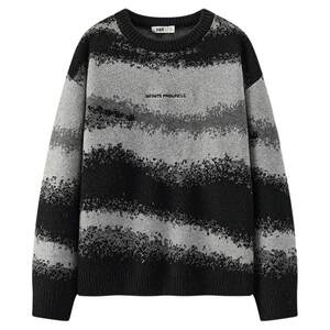 
The same style of Semir sweater in the mall for men in winter with arctic velvet inner layer 2025 new loose ink Chinese style sweater