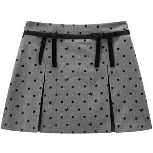 
[Same style in shopping malls] Rakuding polka-dot bow skirt winter A-line skirt C1GEE4362