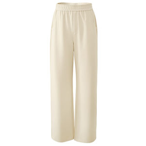 
Yalida elastic waist wide-leg pants for women autumn new sweatpants casual pants black sports pants floor-length straight pants