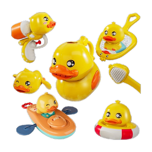 
Bathing toys little yellow duck 1-3-6 years old baby swimming toy set for boys and girls indoor play fun gifts