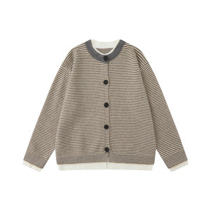 
Dream made old money style fake two piece striped cardigan sweater men's autumn lazy casual sweater jacket