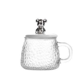 
Glass cup ins Fengshui cup for girls with high appearance office coffee breakfast cup