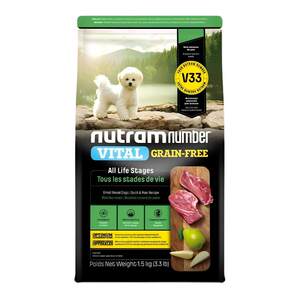 
Newton V33 small dog food duck meat pear dog food Bichon Teddy imported staple food clearing fire and removing tear stains young adult dog food