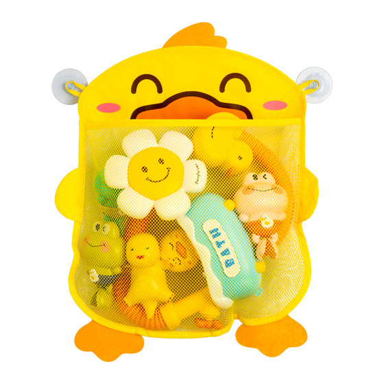 
Baby bath bathroom toy storage bag baby cartoon cute duck toiletries filter water play toys network