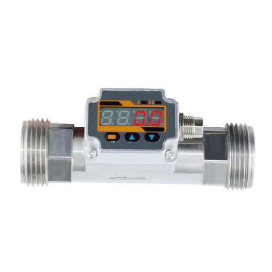
FW2 digital display high-precision small liquid vortex liquid water flow meter temperature flow meter with RS communication
