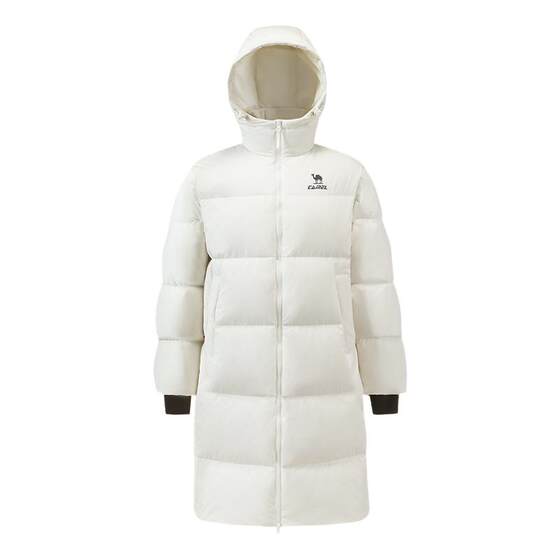 
Camel Vulcan hooded down jacket mid-length 25 winter 90 down sports down far infrared heating jacket