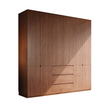 
ENF grade all solid wood children's wardrobe new formaldehyde-free
