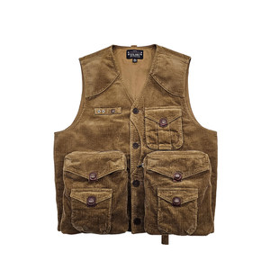 
Silibu corduroy multi-bag mountaineering outdoor hunting vest vest Amei Kaji striped velvet fisherman work suit hinge