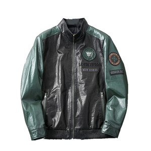 
Leather jacket men's 2026 new motorcycle jacket cowhide jacket men's stand collar leather jacket genuine leather short style trend