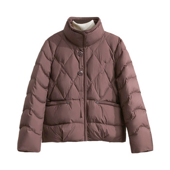 
Western style mother's winter high-end stand-up collar down jacket