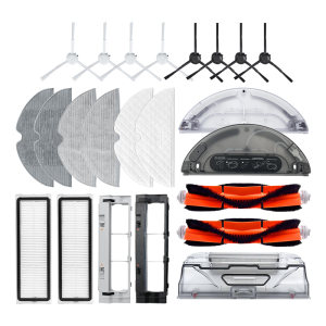 适用于小米米家扫地机器人1C/1T/2C配件F9抹布滤网滚边刷尘袋耗材