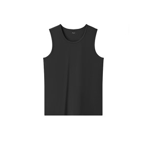 
2 pieces of MW1 men's vests, white round neck breathable antibacterial liquid ammonia cotton inner and outer wear sports and fitness sweatshirts