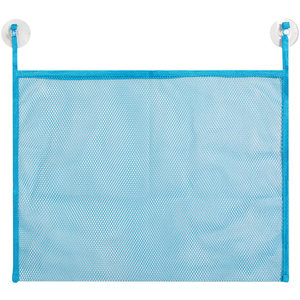 
Children's toiletries storage hanging bag white baby bathing play toy storage bag suction cup mesh bag drain bag