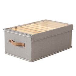 Cotton and linen wardrobe storage box clothes storage box