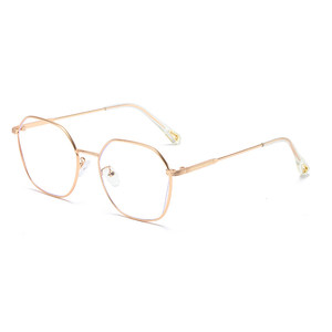Retro Golden Silk Edge hollow shape Ins net red -like anti -blue light -prooficons close to the optical optical glasses frame men and women tide
