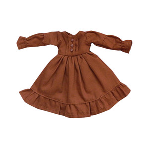 BLYTHE Little cloth LICCA dressing vegetarian skirt dress wine red caramel milk apricot three colors
