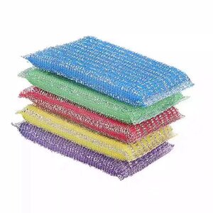 
Steel wire sponge, double-sided pot brush, dishwashing rag, durable dishcloth that does not damage the pot, kitchen cleaning tool