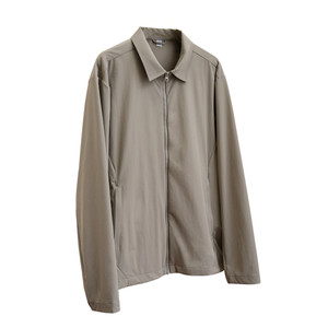 
Men's moisture-absorbent quick-drying lapel jacket, light and simple solid color casual jacket elastic top k