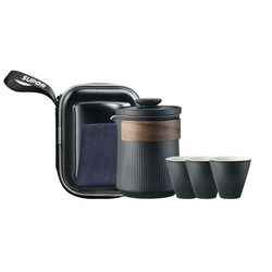 Supor Portable Kung Fu Tea Set Travel Tea Set Simple Outdoor Camping Ceramic Teapot Kung Fu Tea Cup