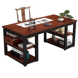 
Chinese solid wood calligraphy desk calligraphy and painting desk household brush writing Chinese study desk training tutoring desk computer desk