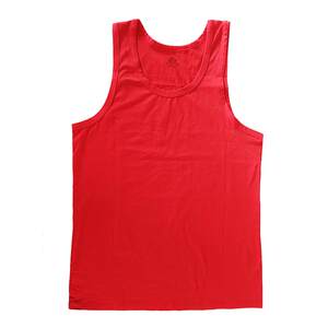 Men's vest pure cotton red zodiac year sweatshirt men's high-end lycra cotton big red hurdle bottoming shirt sports men
