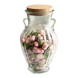 American style embossed cork glass pickled fruit wine sealed jar