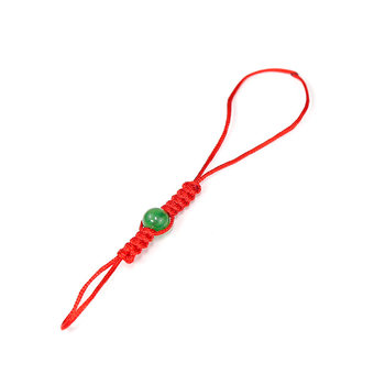 Fashion atmospheric retro green green beads tie the pot lid rope
