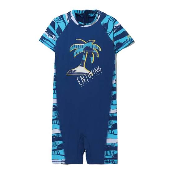 Li Ning's new children's swimsuit, boys' summer one-piece split, boys' sun protection swimming pants YSLQ003