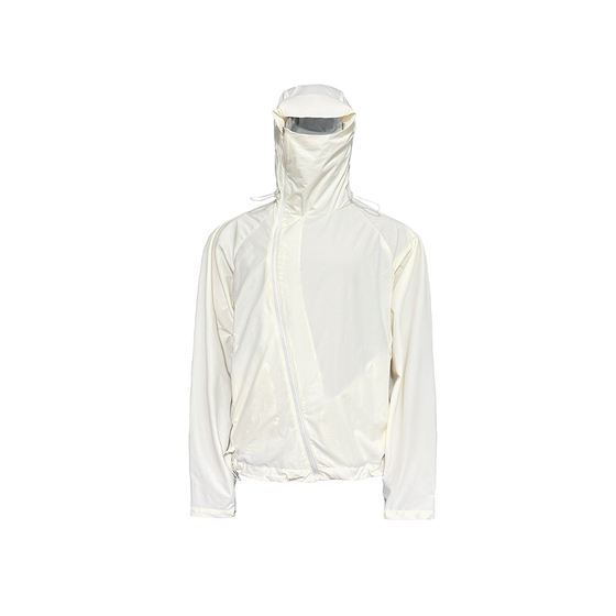 
JCAESAR SUN-PROOF JACKET diagonal zipper drawstring hooded sun protection clothing UPF100+ sun protection index