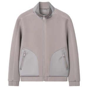 
Men's stand-up collar wool jacket, business casual, warm, thickened woolen cashmere coat, short men's new style