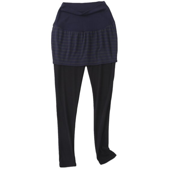 
Spring and autumn maternity pants with elastic waist, hip-covering skirt, slim leggings, fake two-piece women's 23738