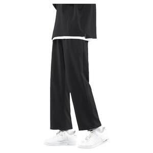 
Pull back gray sports pants for men spring and autumn 2026 new loose straight sweatpants boys nine-point casual pants