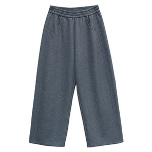 
Fat mm winter all-in-one velvet slimming sweatpants Muzi ideal plus size women's elastic waist plus velvet warm casual pants