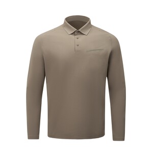 
DESCENTE DUALIS series urban commuting men's long-sleeved skin-friendly breathable POLO shirt