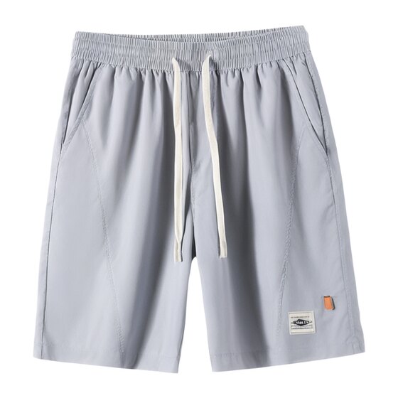 
PANMAX trendy brand plus size 2026 summer work style shorts thin breathable loose comfortable elastic waist five-quarter pants