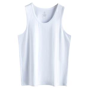 
New men's vest pure cotton summer thin vest white inner layer bottom sleeveless hurdle sweatshirt sports sweat-absorbing