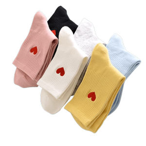 
Hengyuanxiang socks women's mid-calf pure cotton stockings antibacterial, deodorant and breathable spring, autumn and winter new sports cotton socks trendy