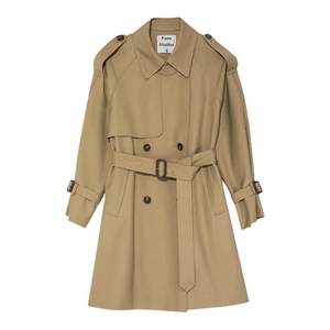 Fano short trench coat 2025 autumn French retro design loose high-end coat coat for women