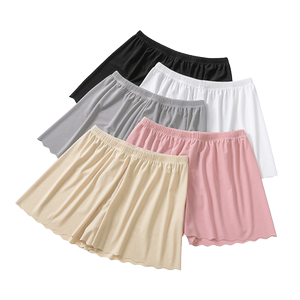Ice silk safety pants women's defense can wear out of summer thin leggings without traces without rolling home loose shorts