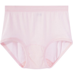 Yiershuang ribbed high waist large size cotton women's underwear