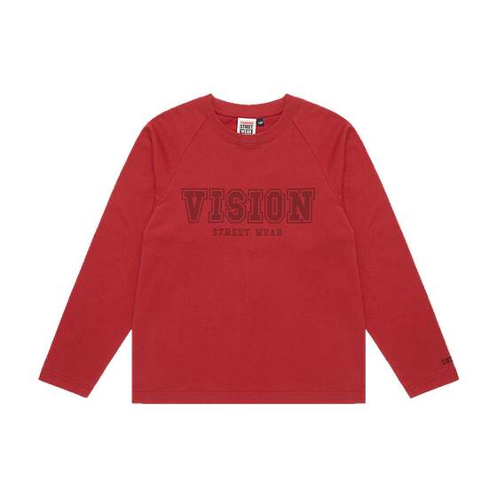 
VISION KIDS American retro sports loose rag-sleeved long-sleeved T-shirt for men and girls 25 spring new style