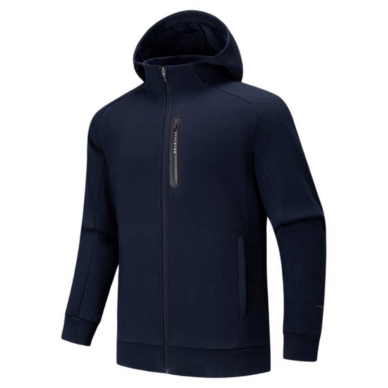 
Super ANTA men's velvet hooded jacket spring warm sports jacket long-sleeved sweatshirt 152547704U