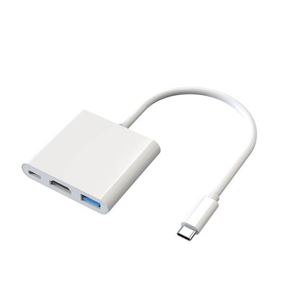 MacBook Wuxuwood Typec Typec to HDMI mobile phone connection HD 4K projector converter is suitable for Apple computer iPad tablet notebook USB3.0 connector pro/air extension VGA
