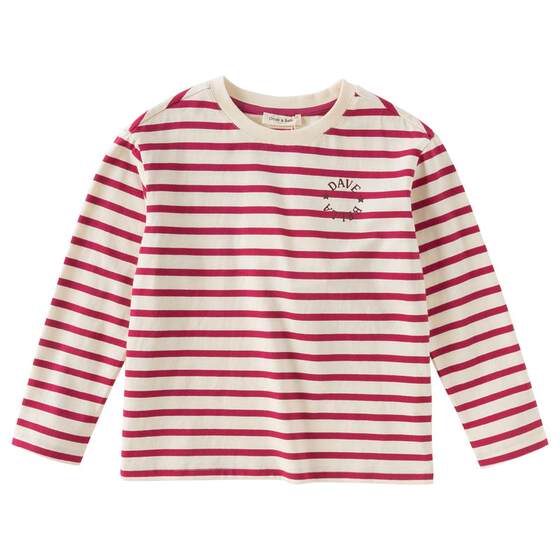 
David Bella boys' long-sleeved T-shirt children's cotton top 2026 new spring boys' striped bottoming shirt