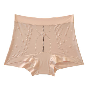 
High-waist underwear, large size safety pants, anti-exposure, large stretch, seamless, belly-controlling, breathable boxer briefs for fat girls for fat girls