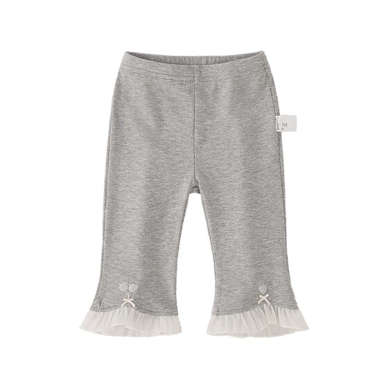 Girls Summer Leggings Baby Lace Pants Sweet Kids Summer Clothes 2026 Summer New Children's Flare Pants