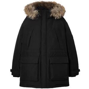 
[Functional ice shell water repellent] Jack Jones fur collar down parka men's winter mid-length jacket men's clothing